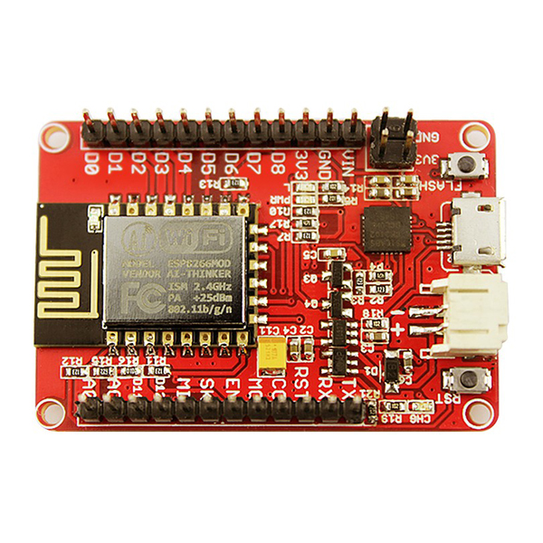 디바이스마트,MCU보드/전자키트 > 통신/네트워크 > 와이파이,ELECROW,ESP8266 IOT 보드 [DPO82666E],USB 및 배터리 충전 기능이 내장 된 '올인원 (all-in-one)'ESP8266 WiFi 개발 보드 /  배터리가 필요 없으며 마이크로 USB 커넥터에서 바로 작동합니다.