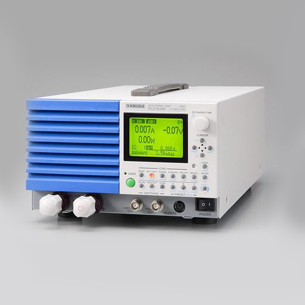 디바이스마트,계측기/측정공구 > 전기/전자 계측기 > 전자부하장비,KIKUSUI,1KW 200A Electronic Load [PLZ1004W],시리즈는소형·다기능 전자 부하 장치입니다．정전 압·정전류·정전력·정저항의 동작 모드가 있으며, 인터페이스에 GPIB/RS-232C/USB가 표준으로 탑재되어 있습니다.