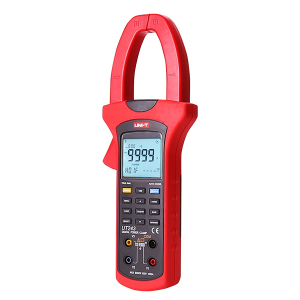 디바이스마트,계측기/측정공구 > 전기/전자 계측기 > 클램프미터,UNI-T,디지털 파워 클램프(후쿠메타)미터 UT243,주파수 : 50Hz ~ 60Hz / 10000카운트 LCD듀얼 디스플레이 / USB인터페이스