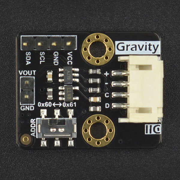 디바이스마트,MCU보드/전자키트 > 전원/신호/저장/응용 > ADC/DAC,DFROBOT,Gravity: I2C 12Bit DAC 모듈 [DFR0552],12bit I2C DAC 모듈은 EEPROM이 있는 작고 사용하기 쉬운 디지털 아날로그 컨버터입니다. 디지털 값을 해당 아날로그 전압 신호로 정확하게 변환 할 수 있으므로 창의적인 프로젝트 및 자동 제어 시스템에서 유용합니다.
