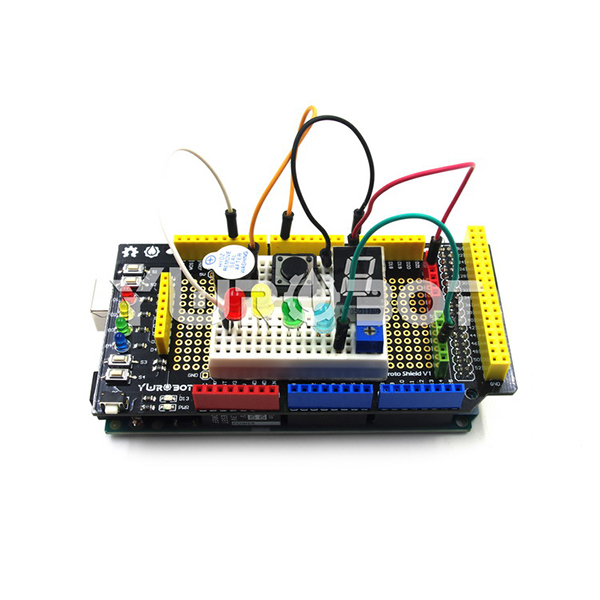 디바이스마트,오픈소스/코딩교육 > 아두이노 > 아두이노 호환쉴드,YwRobot,아두이노 메가 프로토타입 확장보드 [ARD050115],아두이노 호환 / 편리한 프로토타입 실험 플랫폼 / 온보드 4개의 LED와 4개의 터치 키는 간단한 실험을 완료하기 위해 해당 포트를 연결하기만 하면 됩니다. / 주의: 연결 케이블 미포함
