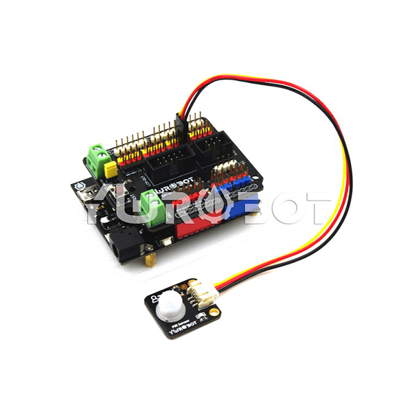 디바이스마트,MCU보드/전자키트 > 센서모듈 > 모션/제스처 > 움직임/재실/모션센서,YwRobot,아두이노 적외선 PIR 인체감지센서 모듈 V2 [SEN070140],아두이노 호환 / 움직이는 사람이나 동물의 적외선을 검출 / 전용 적외선 감지 헤드, 높은 감도, 작은 크기 / 감지 거리: 약 6m / 입력 전압: 5V