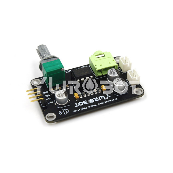 디바이스마트,MCU보드/전자키트 > 음악/앰프/녹음 > 앰프/증폭,YwRobot,아두이노 TDA2822 듀얼 채널 오디오 파워앰프 키트 [ELB060303],Arduino 연주 음악, DIY 스테레오 스피커 등에 적합 / 2개 스피커 포함 / 전압: 5-12V / 사이즈: 53 * 31 * 16mm