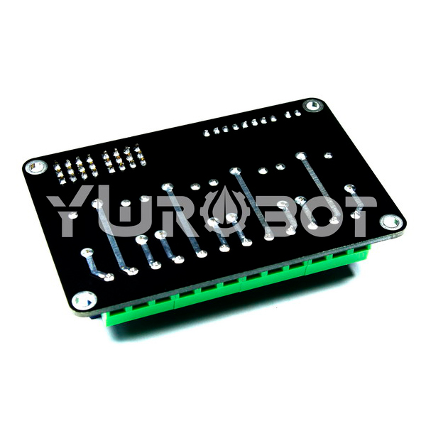 디바이스마트,MCU보드/전자키트 > 전원/신호/저장/응용 > 릴레이,YwRobot,4채널 릴레이 모듈 [ELB040405],아두이노 호환 / 10A 고전류 릴레이로 아두이노를 고전류 디바이스에 쉽게 구동시킴 / 접촉 전류: 10A / 전압: 5V / 사이즈: 75 * 50 * 18mm