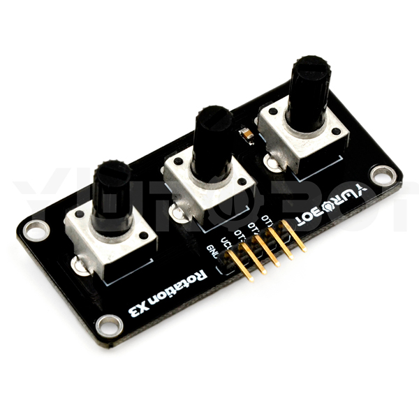 디바이스마트,MCU보드/전자키트 > 버튼/스위치/제어/RTC > 엔코더/가변저항,YwRobot,아날로그 포텐셔미터 모듈 [ELB080694],아두이노 호환 / 고품질 회전 포텐셔미터 모듈 / 회전 각도: 270 ° / 전압: 3.3V, 5V / 사이즈: 26 * 57mm