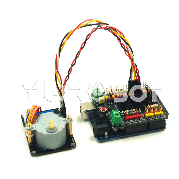 디바이스마트,MCU보드/전자키트 > 버튼/스위치/제어/RTC > 모터/모터컨트롤,YwRobot,스테퍼 모터 확장보드 [ELB040408],아두이노 호환 / 감속비: 1/54 / 전압 : 5V / 사이즈: 57 * 41 * 31mm / 테스트용에 적합