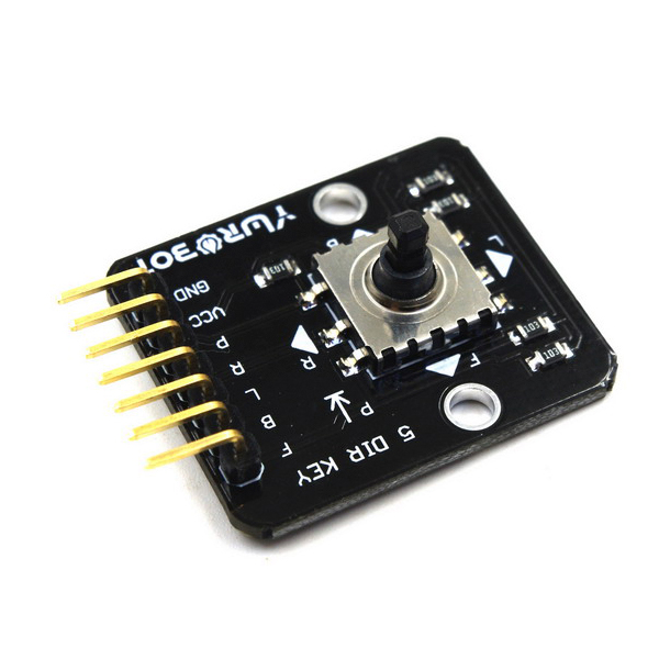 디바이스마트,MCU보드/전자키트 > 버튼/스위치/제어/RTC > 버튼/스위치/조이스틱,YwRobot,5채널 버튼 스위치 모듈 [ELB060680],아두이노, SCM, ARM,라즈베리파이 호환 / 주요 방향 : 앞, 뒤, 좌, 우, 수직 / 전압 : 3.3, 5V / 출력: 디지털 레벨 / 사이즈: 30.2 * 26mm