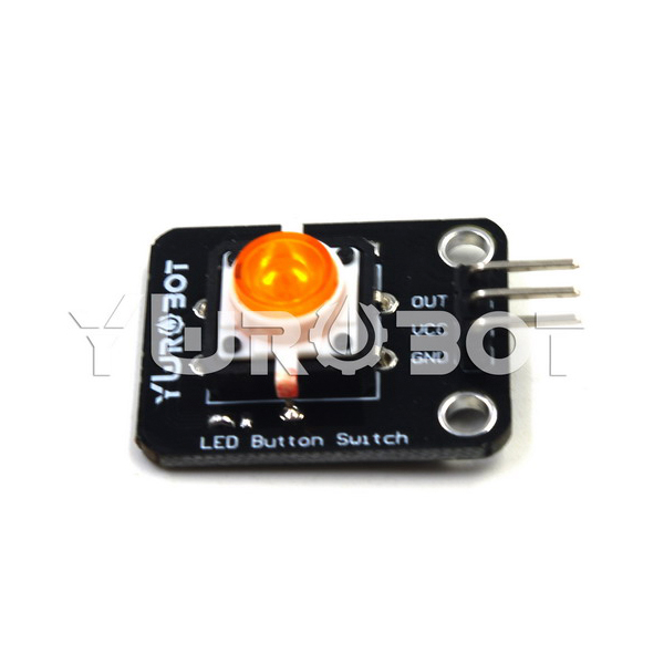 디바이스마트,MCU보드/전자키트 > 버튼/스위치/제어/RTC > 버튼/스위치/조이스틱,YwRobot,아두이노 LED 버튼 스위치 모듈 옐로우 [ELB050657],아두이노 호환 LED 버튼 스위치 / 밝기: 보통 전압: 5V / 버튼의 내부 LED는 항상 켜져 있으며 전원을 킨 후에 켜집니다. 버튼으로 제어되지 않습니다.