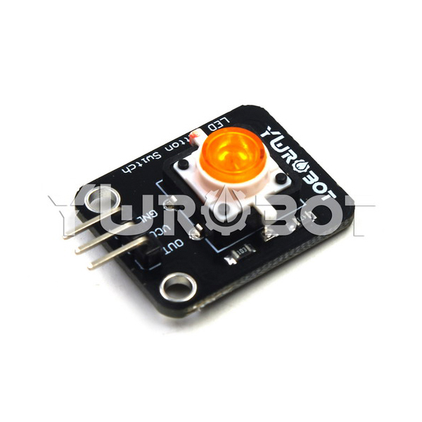 디바이스마트,MCU보드/전자키트 > 버튼/스위치/제어/RTC > 버튼/스위치/조이스틱,YwRobot,아두이노 LED 버튼 스위치 모듈 옐로우 [ELB050657],아두이노 호환 LED 버튼 스위치 / 밝기: 보통 전압: 5V / 버튼의 내부 LED는 항상 켜져 있으며 전원을 킨 후에 켜집니다. 버튼으로 제어되지 않습니다.