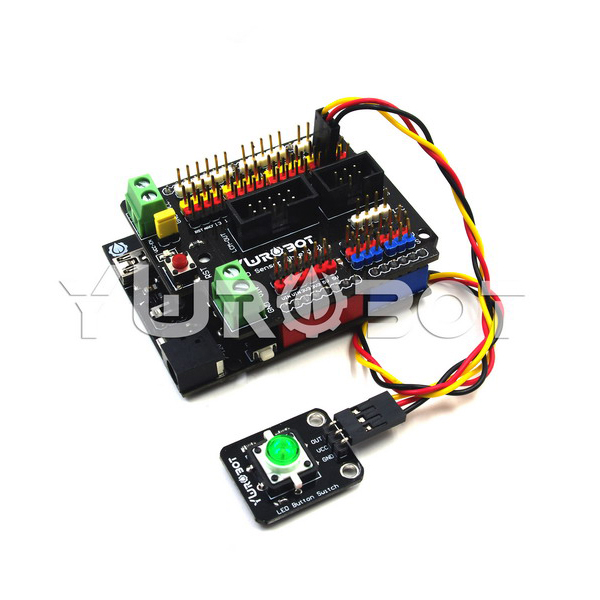 디바이스마트,MCU보드/전자키트 > 버튼/스위치/제어/RTC > 버튼/스위치/조이스틱,YwRobot,아두이노 LED 버튼 스위치 모듈 옐로우 [ELB050657],아두이노 호환 LED 버튼 스위치 / 밝기: 보통 전압: 5V / 버튼의 내부 LED는 항상 켜져 있으며 전원을 킨 후에 켜집니다. 버튼으로 제어되지 않습니다.