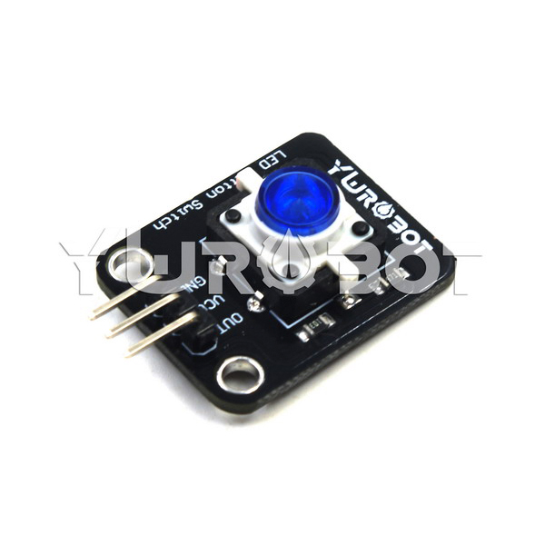 디바이스마트,MCU보드/전자키트 > 버튼/스위치/제어/RTC > 버튼/스위치/조이스틱,YwRobot,아두이노 LED 버튼 스위치 모듈 블루 [ELB050659],아두이노 호환 LED 버튼 스위치 / 밝기: 보통 전압: 5V / 버튼의 내부 LED는 항상 켜져 있으며 전원을 킨 후에 켜집니다. 버튼으로 제어되지 않습니다.
