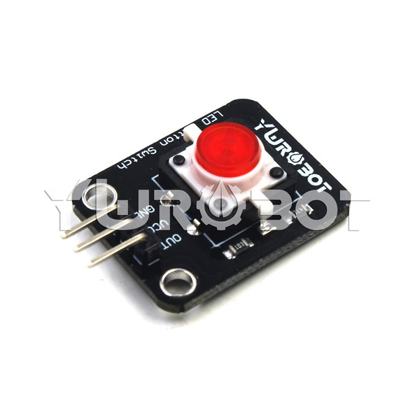 디바이스마트,MCU보드/전자키트 > 버튼/스위치/제어/RTC > 버튼/스위치/조이스틱,YwRobot,LED 버튼 스위치 모듈 레드 [ELB050661],아두이노 호환 / 전압: 5V / 버튼을 누르면 내부 LED가 켜지고 LED는 꺼진 후 꺼집니다.