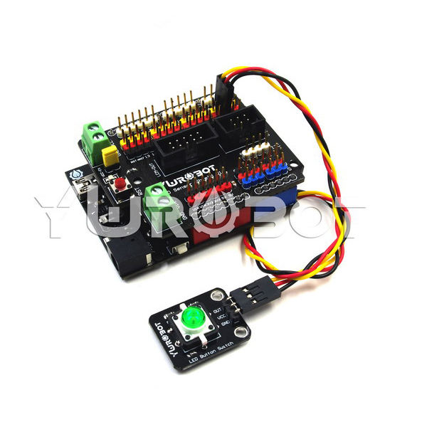 디바이스마트,MCU보드/전자키트 > 버튼/스위치/제어/RTC > 버튼/스위치/조이스틱,YwRobot,LED 버튼 스위치 모듈 화이트 [ELB050665],아두이노 호환 / 전압: 5V / 버튼을 누르면 내부 LED가 켜지고 LED는 꺼진 후 꺼집니다.