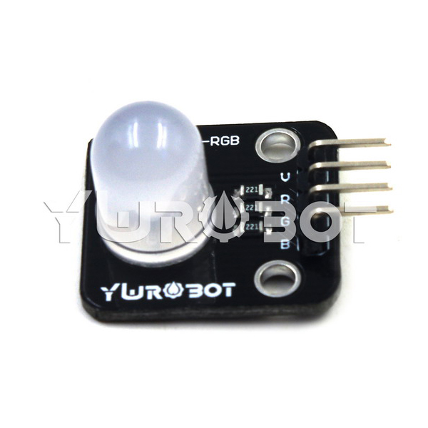 디바이스마트,MCU보드/전자키트 > 디스플레이 > LED,YwRobot,10mm 풀컬러 LED 모듈 [ELB050090],LED: 총 10mm / 색상: 풀 컬러의 빨강, 녹색 및 파랑 / 밝기: 하이라이트 / 전압 : 5V / 입력: 디지털 레벨 / 사이즈: 23 * 21mm