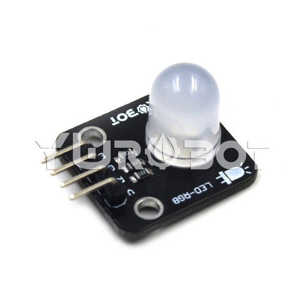 디바이스마트,MCU보드/전자키트 > 디스플레이 > LED,YwRobot,10mm 풀컬러 LED 모듈 [ELB050090],LED: 총 10mm / 색상: 풀 컬러의 빨강, 녹색 및 파랑 / 밝기: 하이라이트 / 전압 : 5V / 입력: 디지털 레벨 / 사이즈: 23 * 21mm