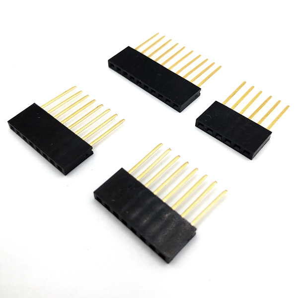 디바이스마트,커넥터/PCB > 핀헤더/IC 소켓 > 핀헤더소켓 > 2.54mm pitch 헤더소켓,SZH,2.54mm 적층형 핀헤더소켓 아두이노 실드용 세트 [SZH-AT046],핀헤더 소켓 세트 / 스트레이트 타입 / DIP 타입 / 2.54mm pitch / 1열 / 6pin, 8pin x2, 10pin 총 4개 1세트  