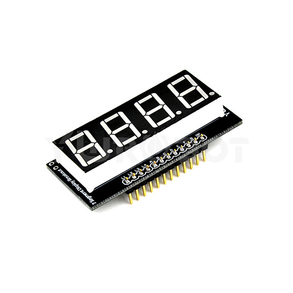 디바이스마트,MCU보드/전자키트 > 디스플레이 > 세그먼트,YwRobot,4 디지털 디스플레이 모듈 [ELB081011],브레드보드에 사용 가능 / 색상 : 레드 / 전압 : 5V / 주의: 2*2p 핀은 별매 / 사이즈: 56.5 * 26mm