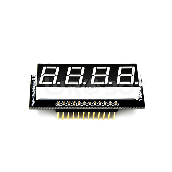 디바이스마트,MCU보드/전자키트 > 디스플레이 > 세그먼트,YwRobot,4 디지털 디스플레이 모듈 [ELB081011],브레드보드에 사용 가능 / 색상 : 레드 / 전압 : 5V / 주의: 2*2p 핀은 별매 / 사이즈: 56.5 * 26mm