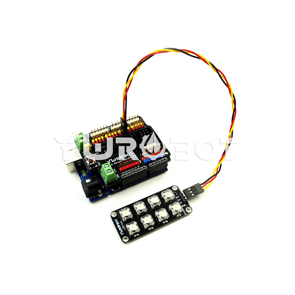 디바이스마트,MCU보드/전자키트 > 디스플레이 > LED,YwRobot,4X2 Piranha LED 모듈 옐로우 [ELB050066],아두이노 호환 / 전압 5V / 입력: 디지털 / 인터페이스: Arduino 3P 인터페이스 SVG / 사이즈:56x26mm / 주의: LED가 강조 표시되어 있으므로 눈을 다치지 않도록 직접 보지 마세요.