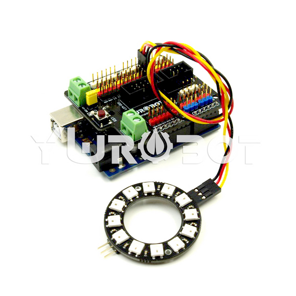 디바이스마트,MCU보드/전자키트 > 디스플레이 > LED,YwRobot,아두이노 WS2812 풀컬러 12 링 LED 모듈 [ELB050062],아두이노 호환 / 5050개의 밝은 LED, 내장된 제어 칩, 하나의 IO 포트 만 있으면 여러 LED를 제어 할 수 있음 / 전압:5V