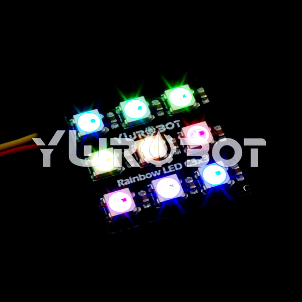 디바이스마트,MCU보드/전자키트 > 디스플레이 > LED,YwRobot,WS2812 풀컬러 도트 매트릭스 LED 모듈 [ELB050083],모델 : RainBow LED C3x3 / 칩 : WS2811 (LED 내장) / 전압: 5V / 사이즈: 28 * 27mm
