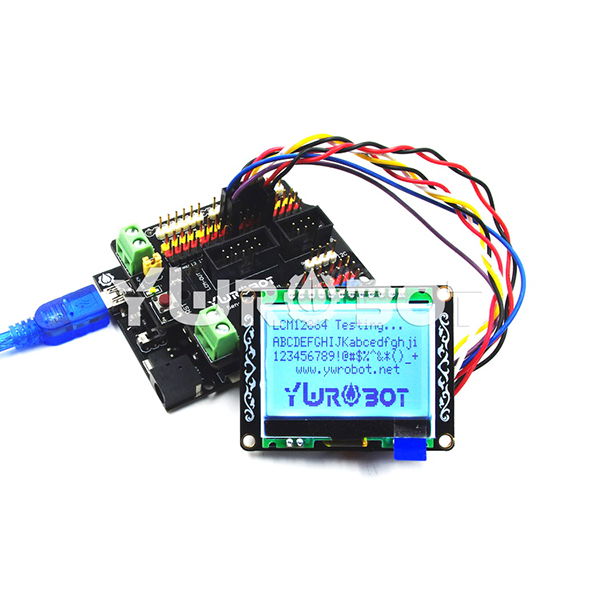 디바이스마트,MCU보드/전자키트 > 디스플레이 > LCD/OLED,YwRobot,아두이노 LCM12864 LCD 디스플레이 모듈 [DIS060008],아두이노 호환 / 스크린 : 128 * 64 (매트릭스 타입) / 색상 : 검정 바탕에 흰색 / 전압 : 5V / 사이즈: 56 * 43 * 11mm