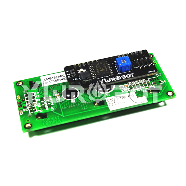 디바이스마트,MCU보드/전자키트 > 디스플레이 > LCD/OLED,YwRobot,아두이노 1602 LCD I2C 디스플레이 모듈 V2 블루 [DIS040005],아두이노 호환 / LCD 화면 : 1602 문자 유형 (HD44780) / 색상 : 흰색 파란색 / 전압 : 5V / 사이즈: 80 * 36 * 19mm