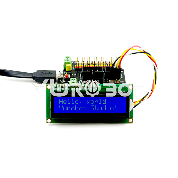 디바이스마트,MCU보드/전자키트 > 디스플레이 > LCD/OLED,YwRobot,1602 LCD I2C 디스플레이 모듈 블루 [DIS030000],아두이노 호환 / LCD 화면 : 1602 문자 유형 (HD44780) 일반 디스플레이 효과 / 색상 : 흰색 파란색 / 전압: 5V / 사이즈: 80 * 36 * 19mm