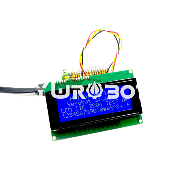 디바이스마트,MCU보드/전자키트 > 디스플레이 > LCD/OLED,YwRobot,2004 LCD I2C 디스플레이 모듈 블루 [DIS030002],아두이노 호환 / LCD 화면 : 2004 문자 유형 (HD44780) 일반 디스플레이 / 색상 : 흰색 파란색 / 전압 : 5V