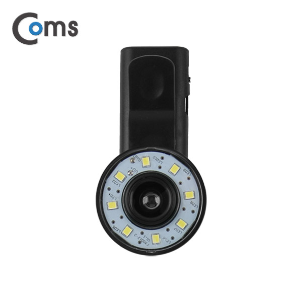 Coms 스마트폰 카메라 확대경(LED 라이트) 셀카 렌즈, 미백 효과(조명빨) [ITB176]