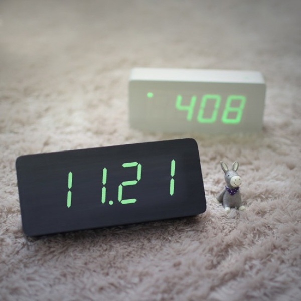 [BEAT] HICKIES 원목스타일 LED 탁상알람시계 ZEN 7 [색상선택]