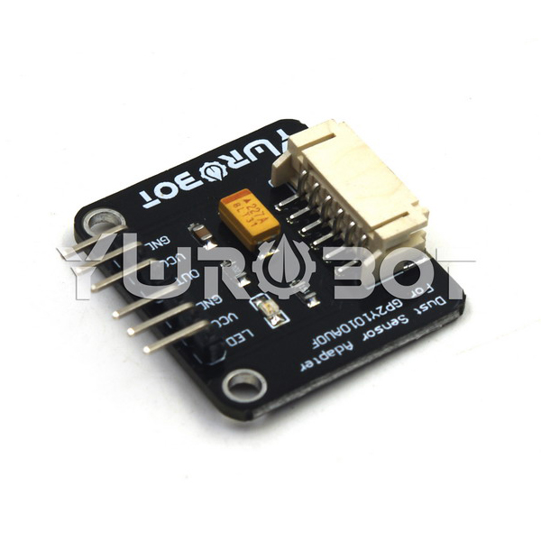 디바이스마트,MCU보드/전자키트 > 센서모듈 > 먼지/가스/연기/불꽃 > 먼지/미세먼지센서,YwRobot,GP2Y10 먼지 센서 아답터 보드 [ELB050211],아두이노 호환 / Arduino 센서 확장 보드에 쉽게 연결할 수 있도록 2P 3P 인터페이스로 샤프 센서 인터페이스 변환 / ※ 먼지센서 미포함