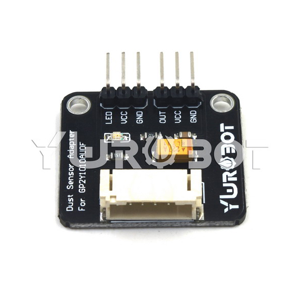 디바이스마트,MCU보드/전자키트 > 센서모듈 > 먼지/가스/연기/불꽃 > 먼지/미세먼지센서,YwRobot,GP2Y10 먼지 센서 아답터 보드 [ELB050211],아두이노 호환 / Arduino 센서 확장 보드에 쉽게 연결할 수 있도록 2P 3P 인터페이스로 샤프 센서 인터페이스 변환 / ※ 먼지센서 미포함