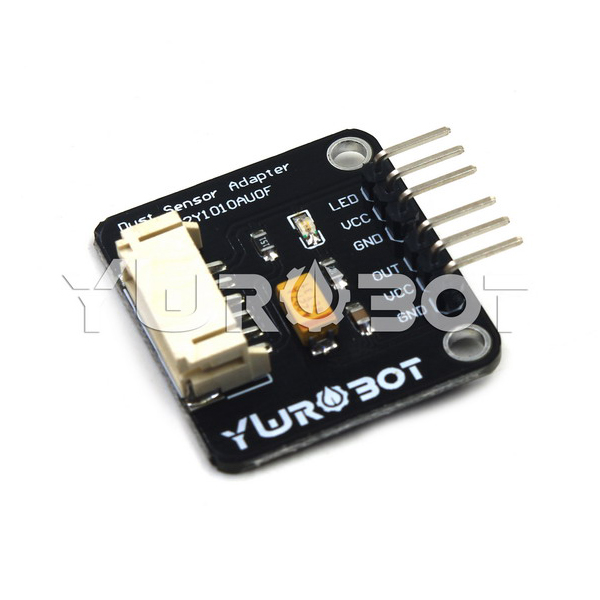 디바이스마트,MCU보드/전자키트 > 센서모듈 > 먼지/가스/연기/불꽃 > 먼지/미세먼지센서,YwRobot,GP2Y10 먼지 센서 아답터 보드 [ELB050211],아두이노 호환 / Arduino 센서 확장 보드에 쉽게 연결할 수 있도록 2P 3P 인터페이스로 샤프 센서 인터페이스 변환 / ※ 먼지센서 미포함