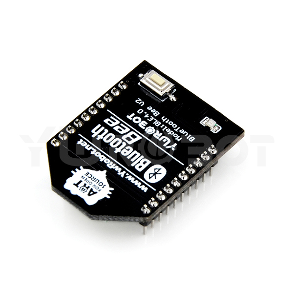 디바이스마트,MCU보드/전자키트 > 통신/네트워크 > 블루투스/BLE,YwRobot,블루투스 BLE4.0 무선 통신 모듈 [WLS080003],칩 : HC-08 / 통신 인터페이스 : UART 3.3VTTL 레벨 / 작동 전압 : 2.0-3.6V / 사이즈:  33 * 25mm