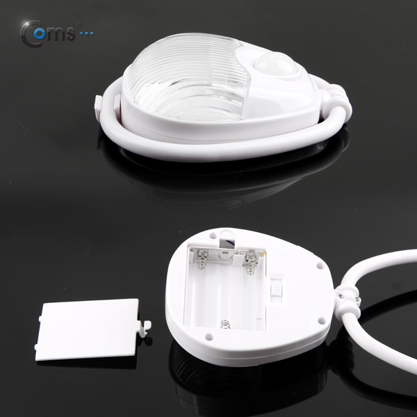 디바이스마트,LED/LCD > LED 인테리어조명 > LED 센서등/직부등,Coms,Coms 램프(센서등 감지형) 2LED 고리 타입, 수동/자동 점등 선택스위치(AA*3) [NO227],사이즈 : 94x85x30mm / 전원 : AAA 건전지 사용(미포함) , 5V / 색상 : 화이트(White) / LED 수동/자동 점등 선택 스위치, 고휘도 2LED 백색 컬러, 360도 회전 제품으로 다양한 각도 사용 가능, 고리 형태 다양한 곳에 거치 사용가능