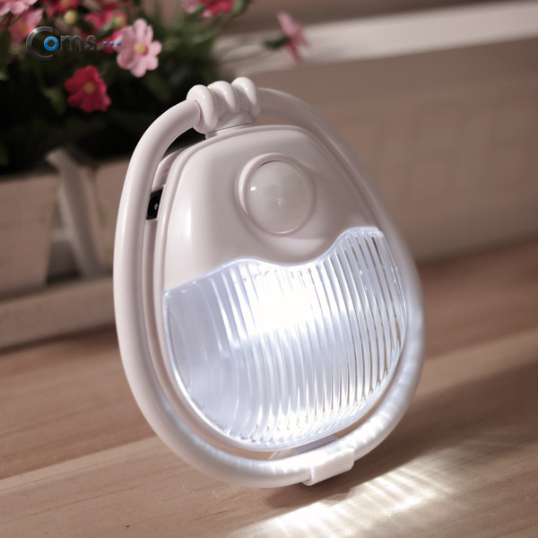 디바이스마트,LED/LCD > LED 인테리어조명 > LED 센서등/직부등,Coms,Coms 램프(센서등 감지형) 2LED 고리 타입, 수동/자동 점등 선택스위치(AA*3) [NO227],사이즈 : 94x85x30mm / 전원 : AAA 건전지 사용(미포함) , 5V / 색상 : 화이트(White) / LED 수동/자동 점등 선택 스위치, 고휘도 2LED 백색 컬러, 360도 회전 제품으로 다양한 각도 사용 가능, 고리 형태 다양한 곳에 거치 사용가능