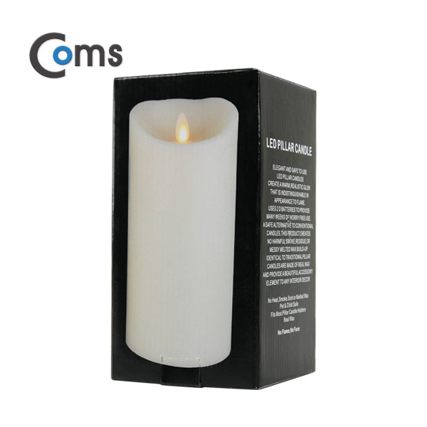 디바이스마트,LED/LCD > LED 인테리어조명 > 장식용 LED,Coms,Coms 전자 촛불, LED 양초 (중) 89 x 186mm (Size D타입 1.5V 건전지*2ea ) [ITB673],사이즈 : 89x186mm / 전원: 1.5V 건전지*2ea / 실제 양초처럼 자연스러운 LED 양초 / 파라핀 재질로 감싸져있으며 심지가 움직이도록 특수 제작