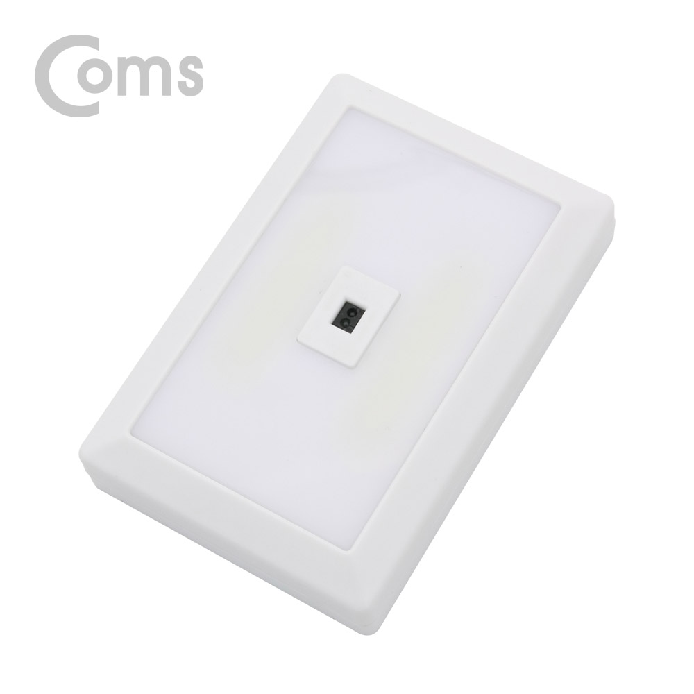 디바이스마트,LED/LCD > LED 인테리어조명 > LED 센서등/직부등,Coms,Coms 벽면등(Switch Light) 사각 20LED / 동작감지센서 / 3 x AAA [BB803],색상 : 화이트(White) / 후면에는 마그네틱이 내장되어있어 철제 벽면에 부착이 가능하며, 일반 벽면에 사용시 벨크로 양면테이프로 설치가능한 벽면등