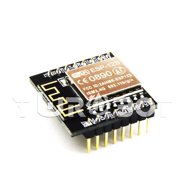 디바이스마트,오픈소스/코딩교육 > 아두이노 > 아두이노 통신모듈,YwRobot,아두이노 ESP-12S WiFi 어댑터 보드 [WLS080008],아두이노 호환 / 색상: 검정색 / 재질: 유리코팅기판 / 사이즈: 26*26mm
