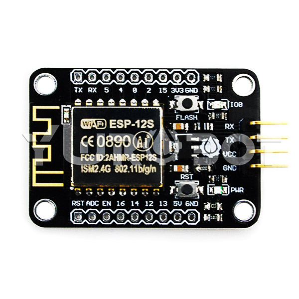 디바이스마트,오픈소스/코딩교육 > 아두이노 > 아두이노 통신모듈,YwRobot,아두이노 ESP-12S 시리얼 WiFi 모듈  [WLS080004],아두이노 호환 / 고정 홀: 3mm / 칩: ESP8266 / 작동 전압 : 5V / 모듈 사이즈: 40 *28mm