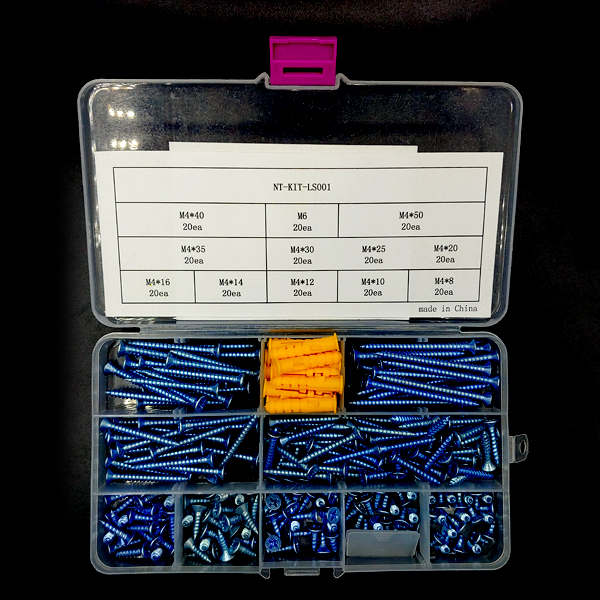디바이스마트,RLC/수동소자 > 엔지니어 샘플키트 > 볼트/너트/기계부품 키트,NT-KIT,접시머리 태핑나사 + 플라스틱 칼블럭 키트 [NT-KIT-LS001],다양한 사이즈의 접시머리 태핑나사와 칼블럭이 하나의 세트로 구성된 실속형 샘플키트