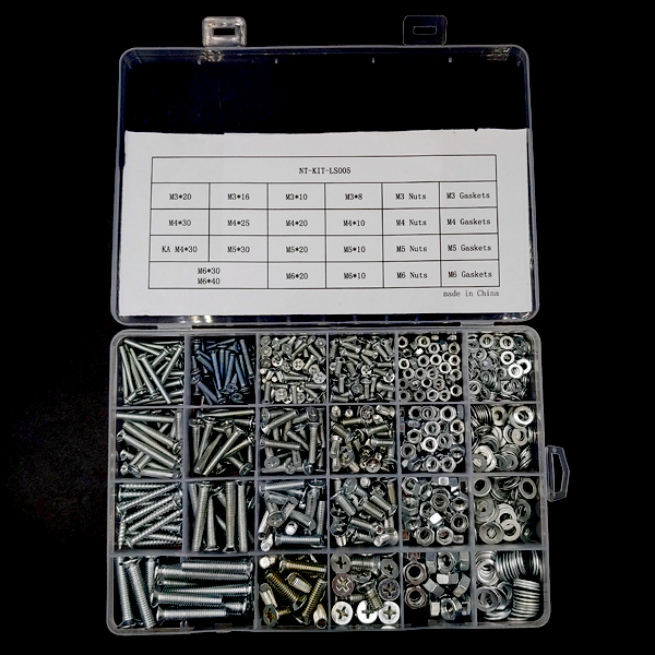 디바이스마트,RLC/수동소자 > 엔지니어 샘플키트 > 볼트/너트/기계부품 키트,NT-KIT,접시머리 십자볼트 + 너트 샘플키트 [NT-KIT-LS005],다양한 사이즈의 접시머리 십자볼트와 너트,와셔가 세트로 구성된 실속형 샘플키트 / 규격별로 10~50개 사이의 수량