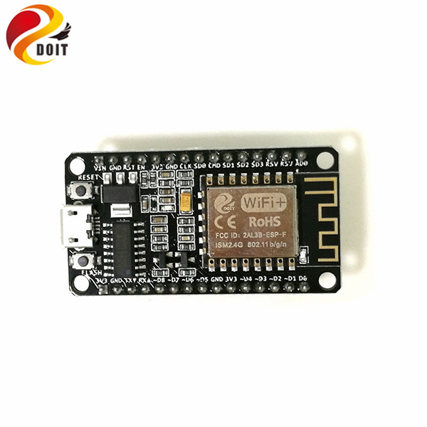 디바이스마트,MCU보드/전자키트 > 통신/네트워크 > 와이파이,doit,NodeMCU ESP8266 시리얼 WiFi 무선 모듈 [DOIT-M012],NodeMCU를 기반으로한 ESP8266 시리얼 와이파이 모듈로 GPIO, PWM, IIC, 1-Wire 및 ADC 모든 보드를 통합합니다.