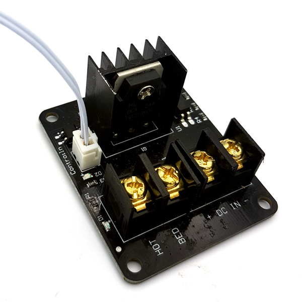 디바이스마트,기계/제어/로봇/모터 > 3D프린터 > 3D 프린터 부품 > 제어보드 및 IC,SZH,3D 프린터 히팅베드 파워 모듈 [SZH-EK368],3D 프린터 히팅베드에 전류를 공급해주는 가열 모듈 / 전압 : 12V - 24V / 최대 전류(with active cooling) : 25A