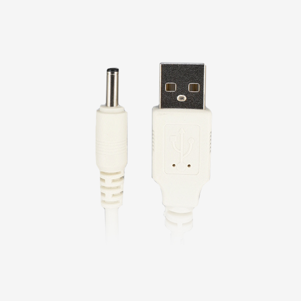 USB 전원 충전케이블 DC 5V 외경3.5 /내경1.4 [1M] [화이트][MO-CB-006]