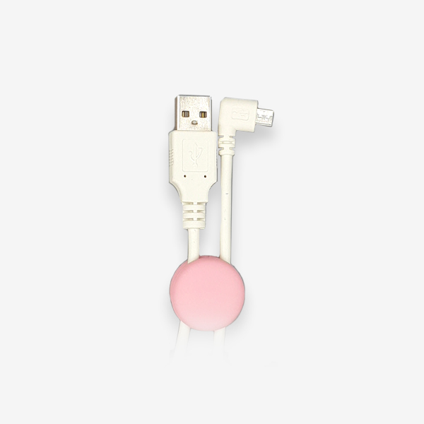마이크로 5핀 라이트앵글 USB 케이블 화이트 [1M][MO-CB-018]