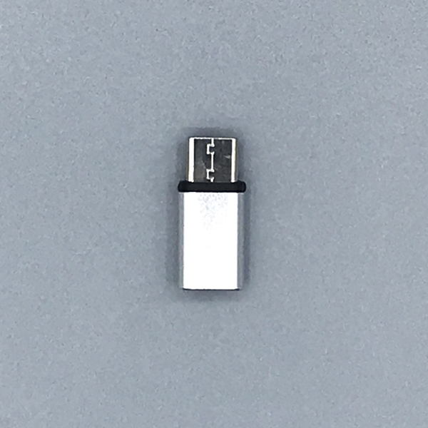 OTG 마이크로 5핀 to C타입 변환젠더[실버] [MO-YRD-033]