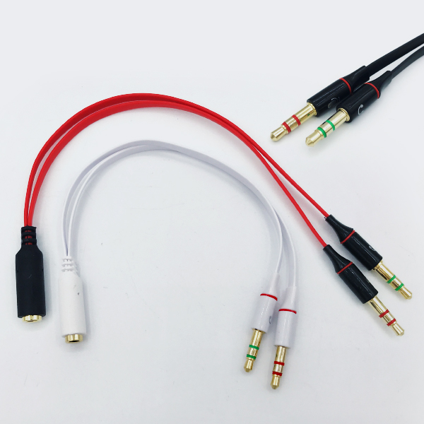 디바이스마트,케이블/전선 > 영상/음향 케이블 > 스테레오/RCA 케이블,Mossory,Y잭 스마트폰 헤드셋 변환 케이블 3.5mm [레드] [MO-YRD-045],이어셋 to PC 어댑터 / 3극(MIC) 이어폰을 PC 헤드셋으로 사용 / 칼국수 타입 / 길이 : 21cm / 색상 : 레드(커넥터 포함)