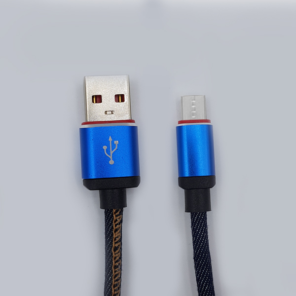 USB to micro5핀 데님 케이블1m [블루] [MO-CAB111]